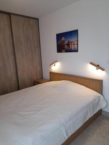 Postel nebo postele na pokoji v ubytování Villa avec SPA 5 places