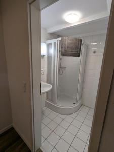 Koupelna v ubytování DümmerDiva - exquisite Wohnung mit traumhaftem Seeblick + 10 fotografií