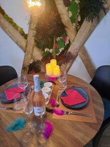 Nápoje v ubytování KER LOVE Lovehouse gite romantique