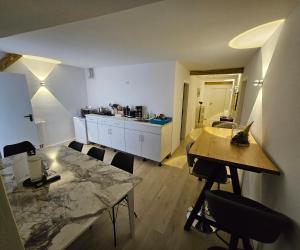 Kuchyň nebo kuchyňský kout v ubytování Olymp 6-8