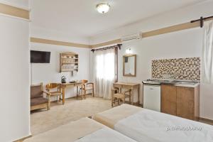 Kuchyň nebo kuchyňský kout v ubytování Philoxenia Studios