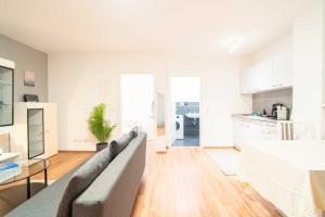 Η κουζίνα ή μικρή κουζίνα στο Gemütliches Apartment nähe Bahnhof und Hochschule +11 φωτογραφίες