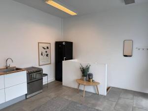 Køkken eller tekøkken på lovely copenahgen apt