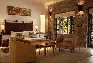 Posezení v ubytování Sariska Lodge