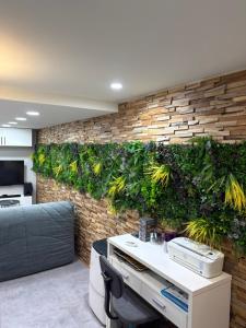 TV a/nebo společenská místnost v ubytování Le Cocon De Notre Dame