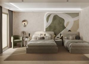 Ένα ή περισσότερα κρεβάτια σε δωμάτιο στο Royal Atlantis Icon