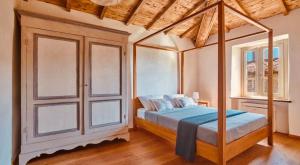 Ένα ή περισσότερα κρεβάτια σε δωμάτιο στο Tenuta Seriole 6 (Casa padronale)