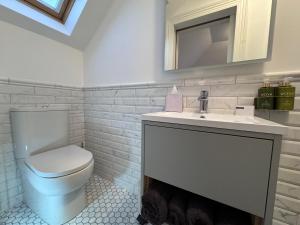 卡舍尔Cashel Regency Townhouse的带马桶和水槽的浴室