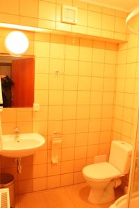 Koupelna v ubytování Hotel Aqua