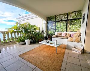 Χώρος καθιστικού στο Mont Choisy Sea View Apartment