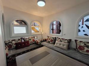 Ένα ή περισσότερα κρεβάτια σε δωμάτιο στο Taganana Sunset Sea View