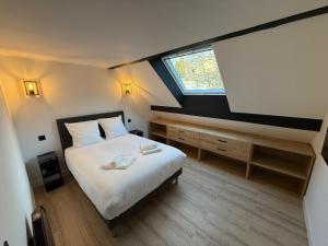 Postel nebo postele na pokoji v ubytování Chalet Prorel Serre Chevalier