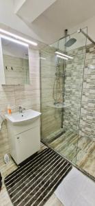 Koupelna v ubytování Apartament Atlas