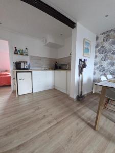 Kuchyň nebo kuchyňský kout v ubytování L'appartement cosy du Portel