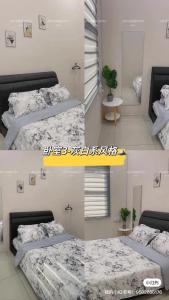 Ένα ή περισσότερα κρεβάτια σε δωμάτιο στο JW HomeStay IPOH