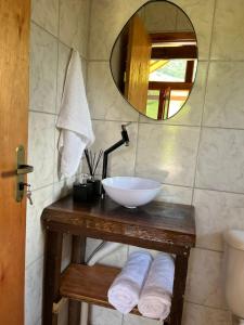 Ένα μπάνιο στο Pousada e fazenda mato verde - trinca ferro