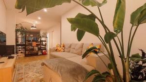 Un televizor și/sau centru de divertisment la Slow Living Apúlia