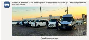 Un grupo de furgonetas estacionadas en un estacionamiento en Hotel Weber Ambassador, en Capri 101 fotos más