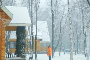 Το Yabuli QuShe Four seasons Private Lakefornt B&B τον χειμώνα