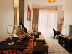 Χώρος καθιστικού στο Harlem Suites