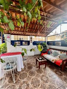 Χώρος καθιστικού στο La Casona de Jerusalen