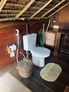 Koupelna v ubytování Casa Tassimirim