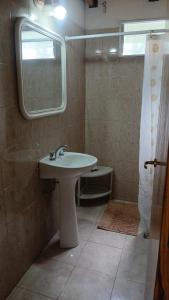 Koupelna v ubytování Cabañas El Duende