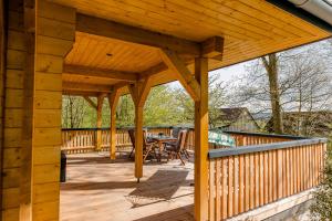 Balkón nebo terasa v ubytování Blockhaus 2