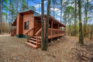 布罗肯鲍Misty Moonlight By The Cohost Company的树林里的一个大型小木屋