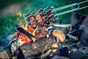 Grillfaciliteterne i feriehuset som gæsterne kan bruge