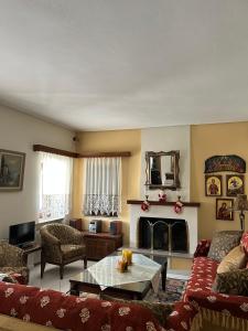 Et opholdsområde på City Escape Cottage