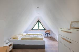 Postel nebo postele na pokoji v ubytování Blockhaus 1