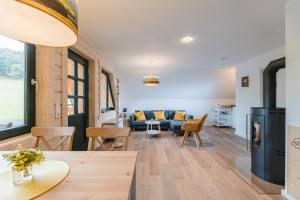 Posezení v ubytování Blockhaus 1