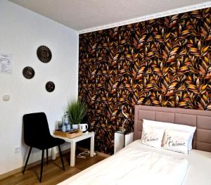 Ένα ή περισσότερα κρεβάτια σε δωμάτιο στο Hotel Schloßschenke