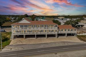 an aerial view of a large building with a street at Weekend Escape on the Coast-Relax & Unwind in Pass Christian
