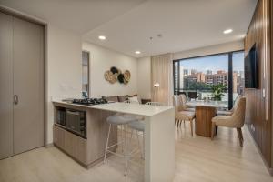 Köök või kööginurk majutusasutuses Scandinavian luxury Apartment