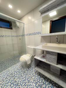 Koupelna v ubytování Pousada Kauai