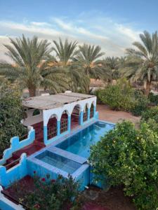Maison authentique au cœur des oasis في غرداية: فيلا بمسبح والنخيل