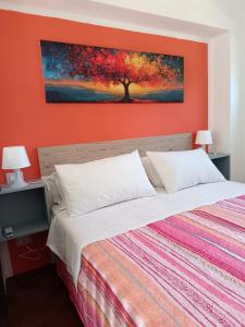 Postel nebo postele na pokoji v ubytování Lory