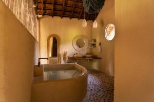 Χώρος καθιστικού στο Holistic EcoHotel