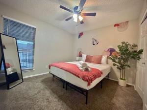 Ένα ή περισσότερα κρεβάτια σε δωμάτιο στο Modern&Beautiful pool A plus ocation LongStayDiscount