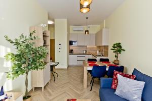 Kuchyň nebo kuchyňský kout v ubytování Hevenia Mrzeżyno 8