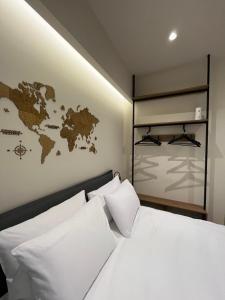 Ένα ή περισσότερα κρεβάτια σε δωμάτιο στο Serenity Luxury Apartment 2