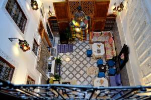 Posezení v ubytování Riad Dar Salma