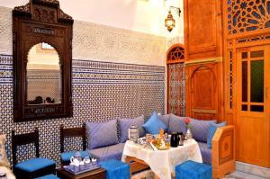 Posezení v ubytování Riad Dar Salma