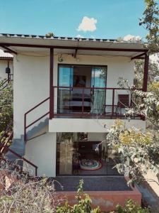 Rõdu või terrass majutusasutuses Chales Estrela Veadeiros Com Ofurô