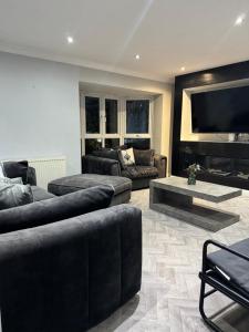 Χώρος καθιστικού στο Beautiful Quay House