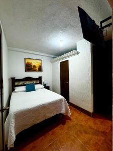 Postel nebo postele na pokoji v ubytování Hotel Casa Jasmin