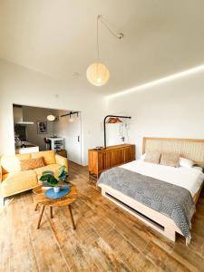 Postel nebo postele na pokoji v ubytování Casita Playa dream stay near Eagle Beach