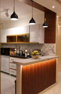 Η κουζίνα ή μικρή κουζίνα στο Cozy Luxe Apartment in Central Aswan